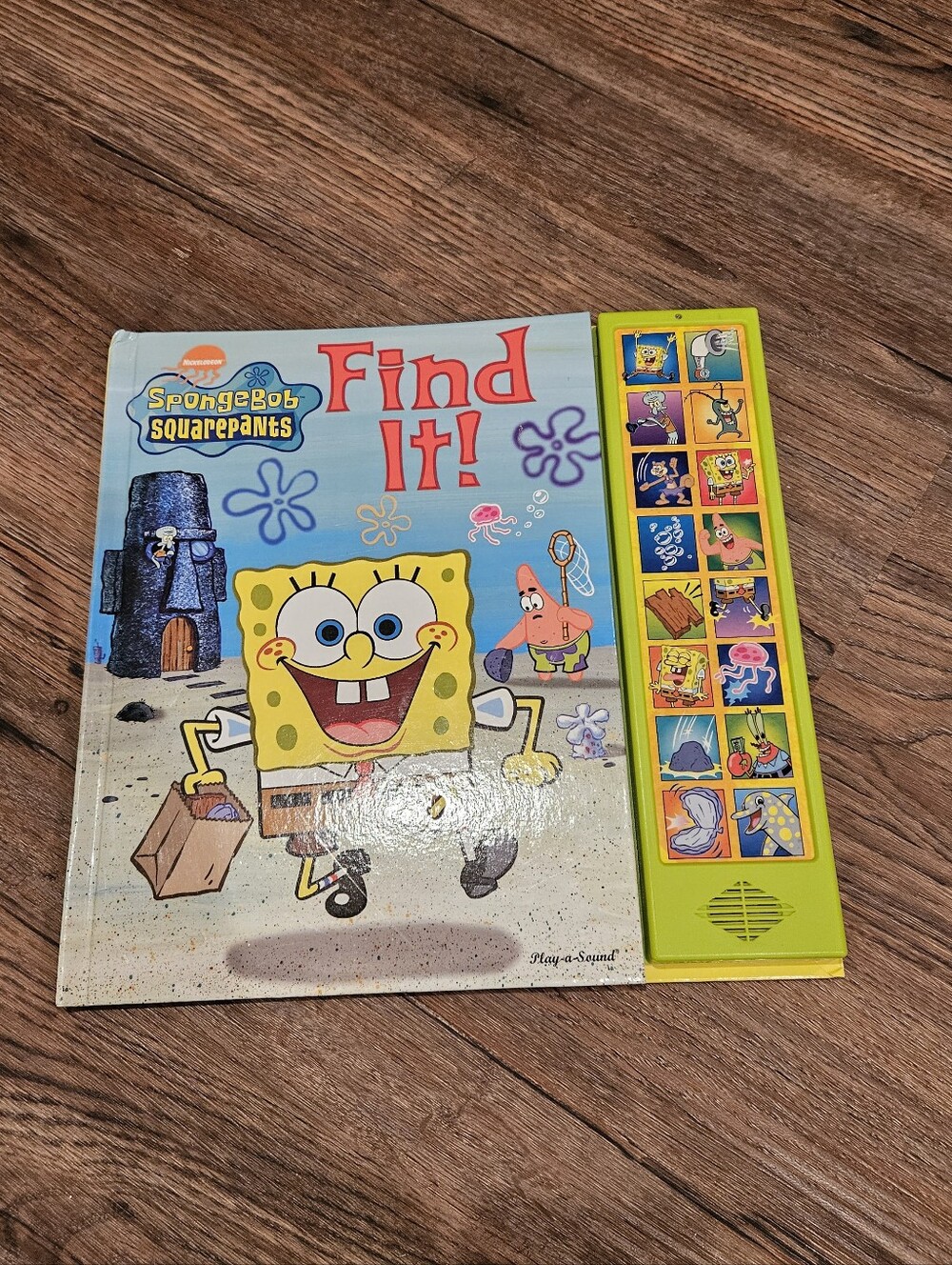 Vintage Spongebob Find It Sound Button Book